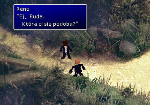 Final Fantasy VII PL obrazek 26 Rude i Reno - Midgar Translations: tłumaczenia gier z PlayStation, FF7, FF9, spolszczenia, retrogaming, xenogears, psx, ps1, psemu.pl