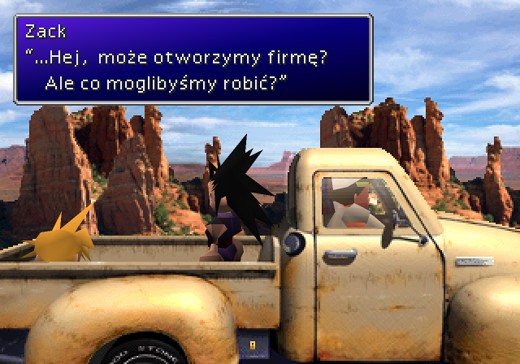 Final Fantasy VII PL obrazek 09 oto Zack - Midgar Translations: tłumaczenia gier z PlayStation, FF7, FF9, spolszczenia, retrogaming, xenogears, psx, ps1, psemu.pl.