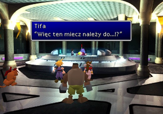 Final Fantasy VII PL obrazek 37 czyj to miecz - Midgar Translations: tłumaczenia gier z PlayStation, FF7, FF9, spolszczenia, retrogaming, xenogears, psx, ps1, psemu.pl