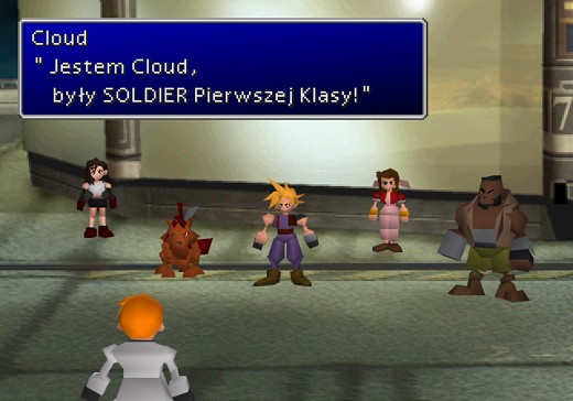 Final Fantasy VII PL obrazek 36 pierwsza klasa - Midgar Translations: tłumaczenia gier z PlayStation, FF7, FF9, spolszczenia, retrogaming, xenogears, psx, ps1, psemu.pl