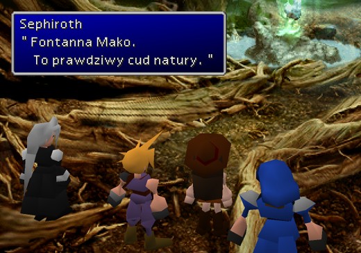 Final Fantasy VII PL obrazek 34 fontanna mako - Midgar Translations: tłumaczenia gier z PlayStation, FF7, FF9, spolszczenia, retrogaming, xenogears, psx, ps1, psemu.pl